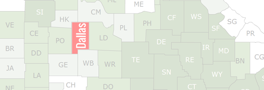 Dallas County Map