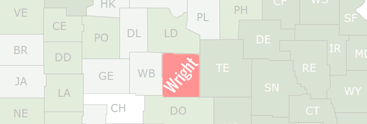 Wright County Map