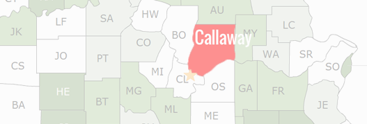 Callaway County Map
