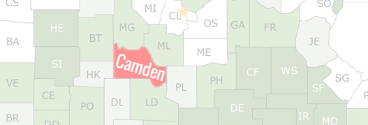 Camden County Map