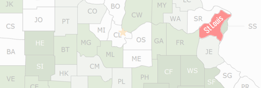 St. Louis County Map