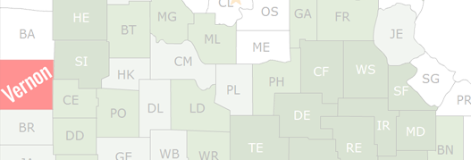 Vernon County Map